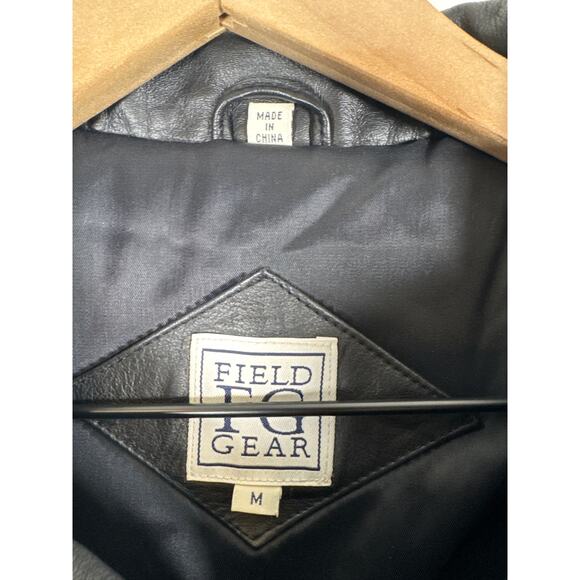 Vintage Field Gear Genuine Leather Oversized Coat - Black, Med - Picture 3 of 8